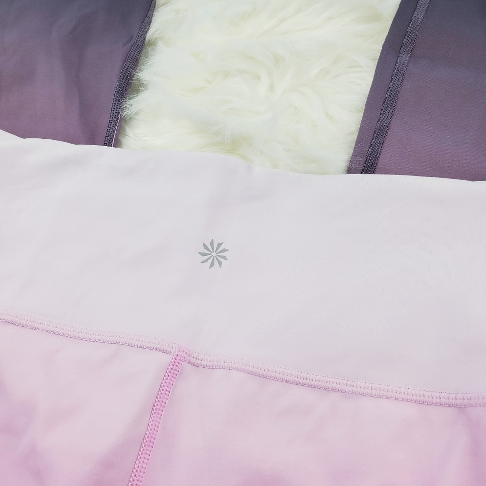 NWOT Athleta Pink Elation Ombre 7/8 Leggings - Picture 6 of 7